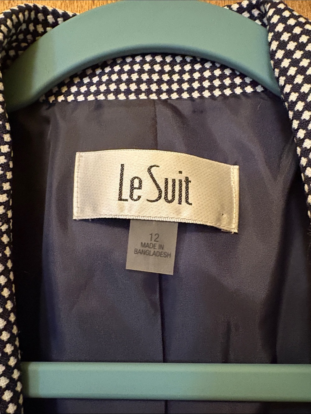 Le Suit Dark Navy Straight Leg Dress Pants and Matching Jacket - Picture 10 of 11